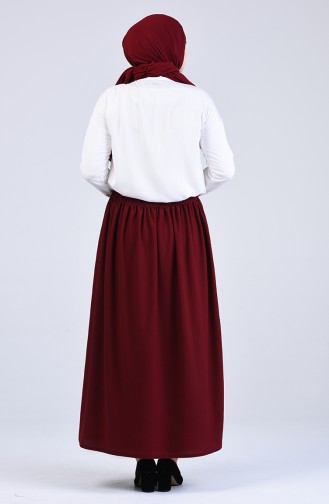 Claret Red Skirt 2040-06