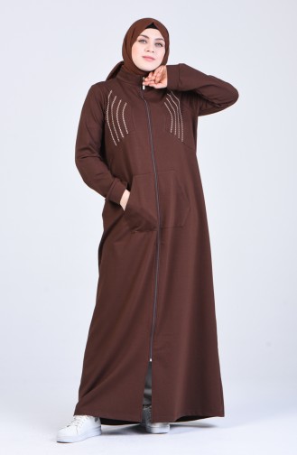 Abayas Couleur Brun 10030-03