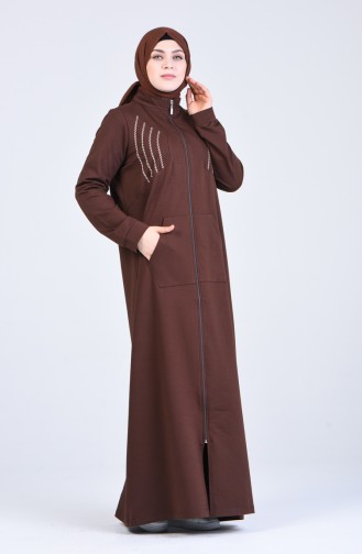 Abayas Couleur Brun 10030-03