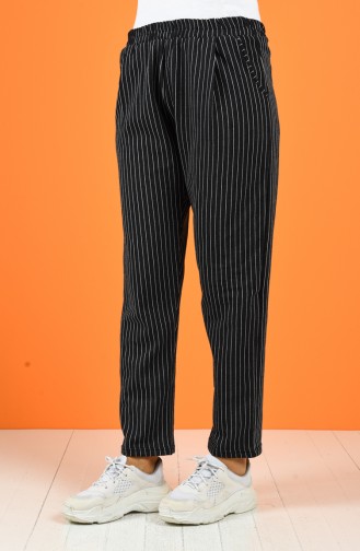 Trousers with Pockets 8127a-03 Black 8127-03