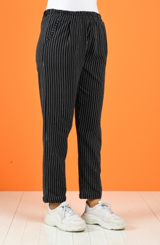 Trousers with Pockets 8127a-03 Black 8127-03