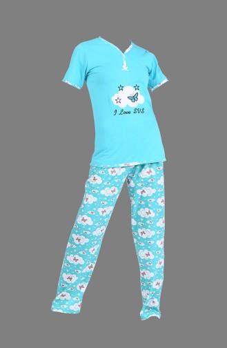 Grün Pyjama 2450-04