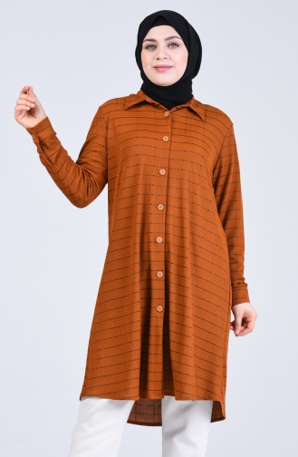 Tan Hijab Dress 1293-02