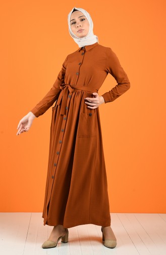 Robe Hijab Tabac 5628-01