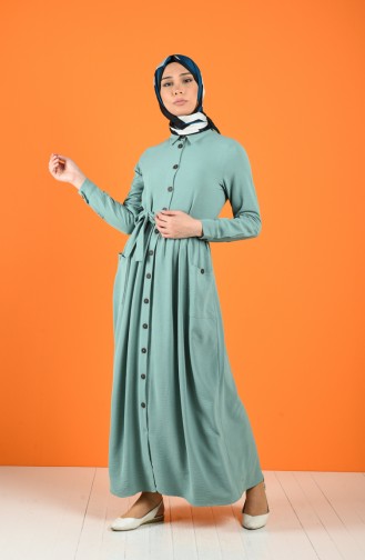 Robe Hijab Vert eau 5628-02