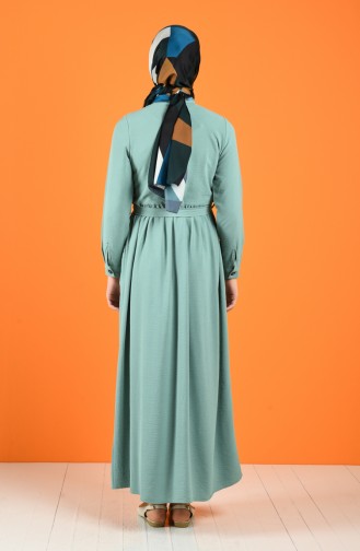Wassergrün Hijab Kleider 5628-02