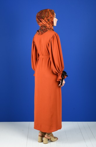 Robe Hijab Couleur brique 5780-04
