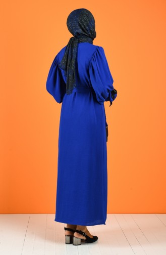 Dress with Belt 5780-06 Saxe Blue 5780-06
