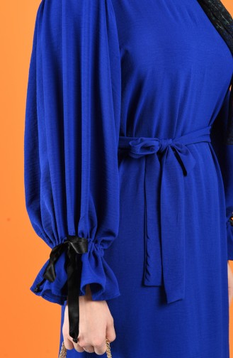Dress with Belt 5780-06 Saxe Blue 5780-06