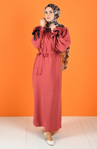 Robe Hijab Rose Pâle 5780-08