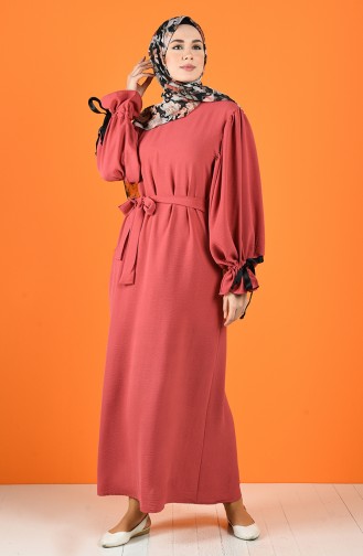Robe Hijab Rose Pâle 5780-08