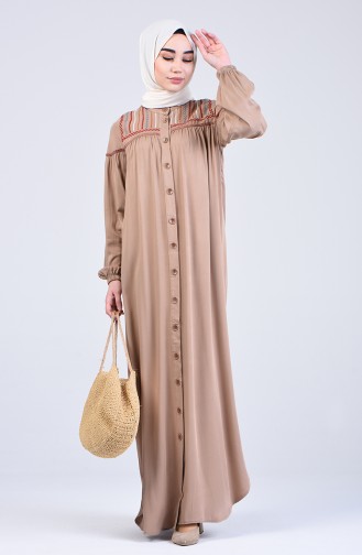 Mink Hijab Dress 8039-03