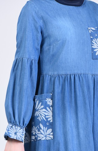 فستان أزرق جينز 8054A-01