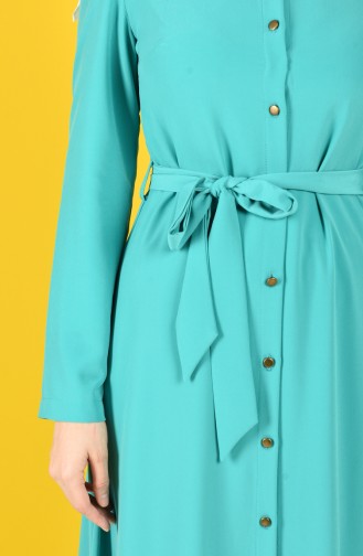 Green Hijab Dress 60131-01