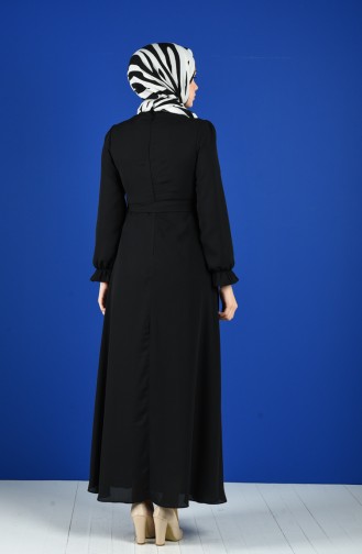 Black Hijab Dress 60146-01