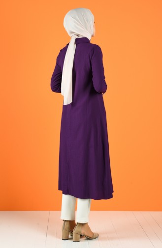 A Pile Kolyeli Tunik 1005-02 Mor
