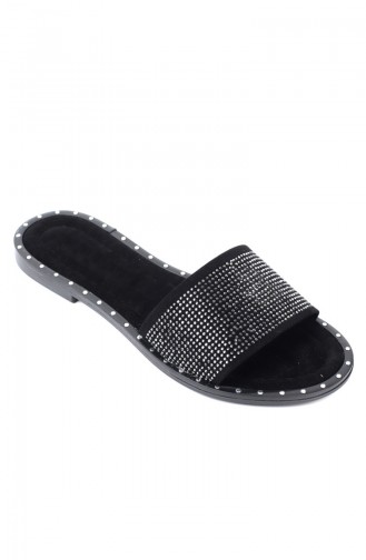 Black Summer slippers 8110-0