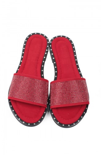 Red Summer Slippers 8111-1