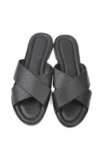 Black Summer slippers 8121-1