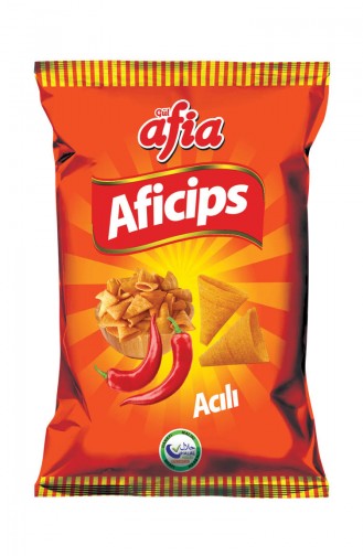 Aficips Acılı Mısır Cipsi 50 Gr 6 Adet