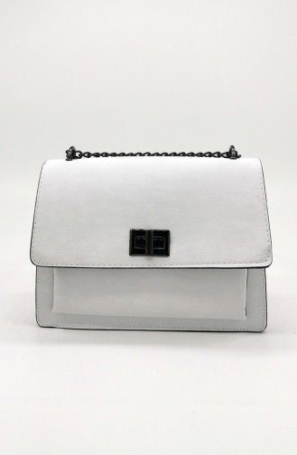 White Shoulder Bags 4110-09