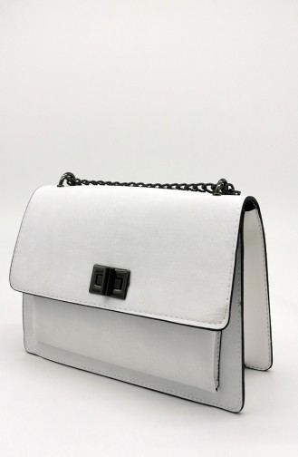 White Shoulder Bag 4110-09