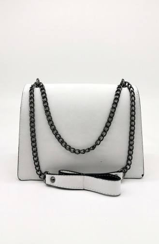 White Shoulder Bags 4110-09