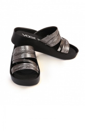 Silver Gray Summer Slippers 02