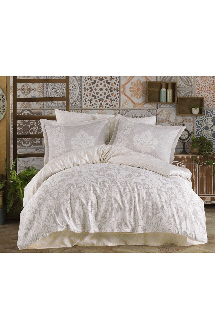 Rustic Check Pamuk Saten Cift Kisilik Nevresim Takimi 200x220 Cm