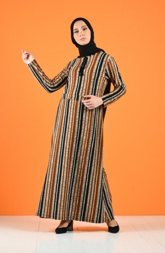 Schwarz Hijab Kleider 0221C-03