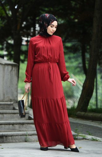 Robe Hijab Bordeaux 8037-04