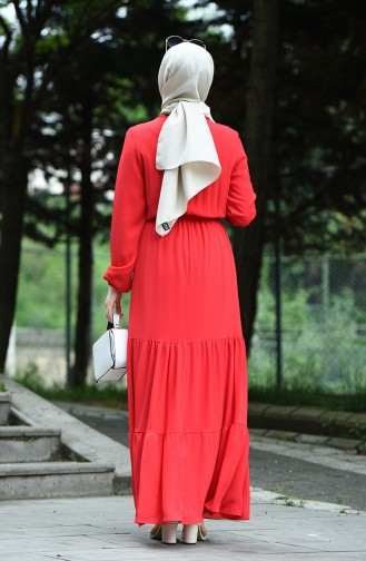 Vermilion Hijab Dress 8037-18