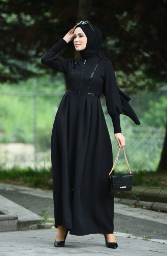 Black Abaya 8130-01