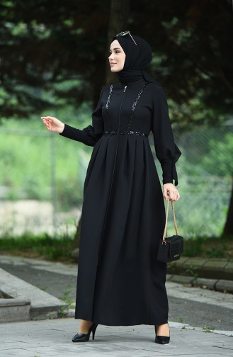 Black Abaya 8130-01