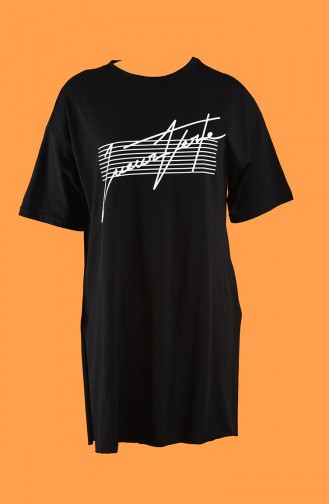 Schwarz T-Shirt 7020-01