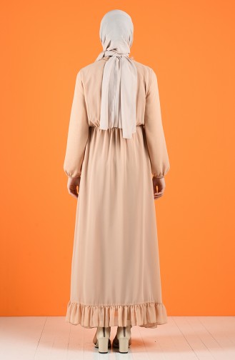Beige Hijab Kleider 2024-01