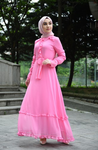 Pink İslamitische Jurk 8044-17