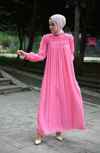 Chiffon Abendkleid 8127-09 Pink 8127-09