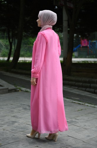 Chiffon Abendkleid 8127-09 Pink 8127-09