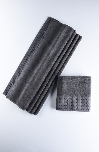Hobby Çisil 2 li Set Banyo Havlu Takımı 50X90 ve 70x140 51-01 Antrasit