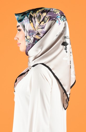 Karaca Desenli Rayon Eşarp 90682-05 Siyah Taş