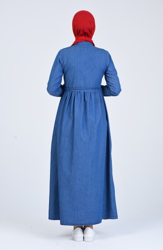 Robe Hijab Bleu Jean 5001-02