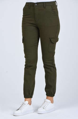 Cargo Pants with Pockets 7506-06 Khaki 7506-06