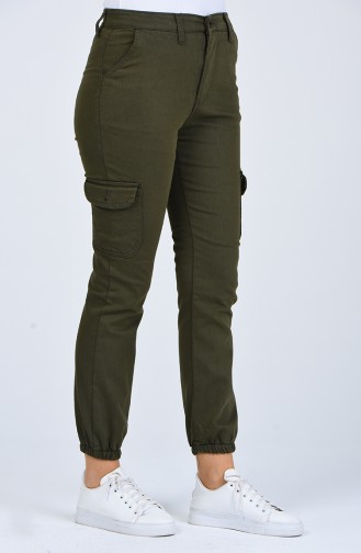 Cargo Pants with Pockets 7506-06 Khaki 7506-06