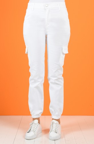 Pantalon Blanc 7506-07