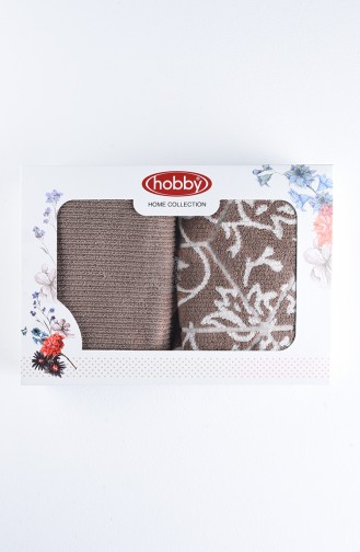 Hobby 50x90 2li Kutu April-Reina 59-03 Açık Kahve Sütlü Kahve