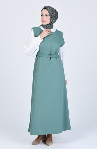 Robe Hijab Vert noisette 5307-01