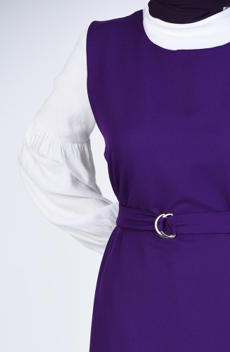 Purple Hijab Dress 5307-04
