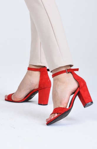 أحذية الكعب العالي أحمر 0016-05