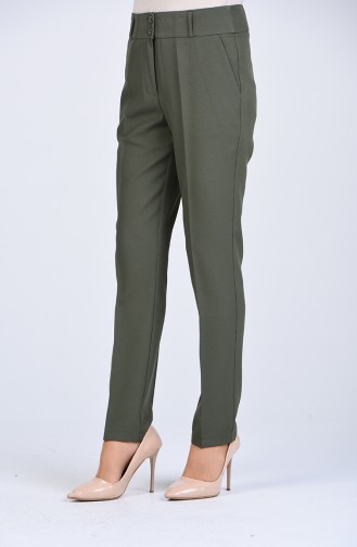 Classic Trousers with Pockets 0101-08 Khaki 0101-08